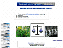 Tablet Screenshot of ecolomics-international.org